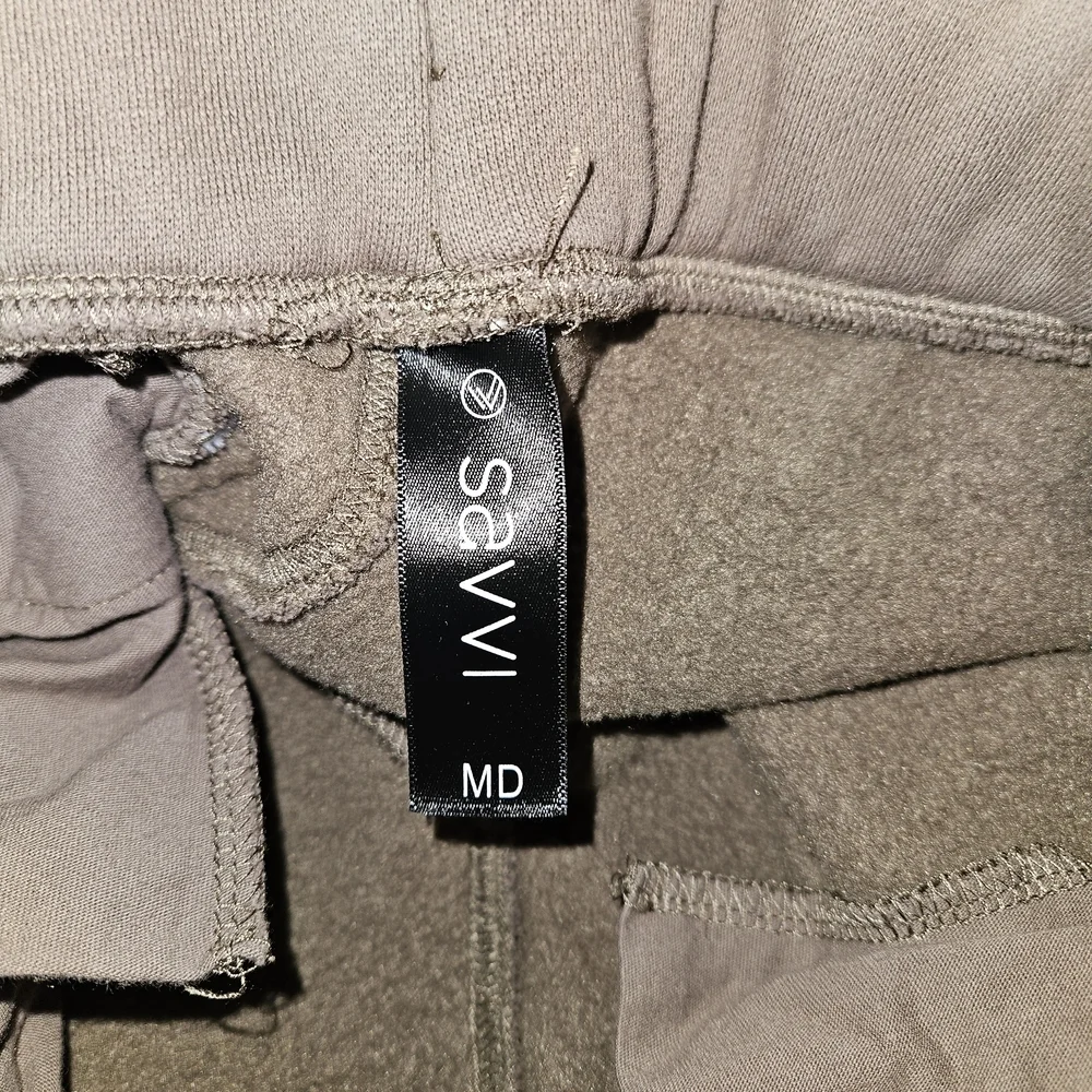 Savvi Truffle Oversized Joggers Womens Medium Fleece Sweatpants Relaxed Lounge - Picture 7 of 11